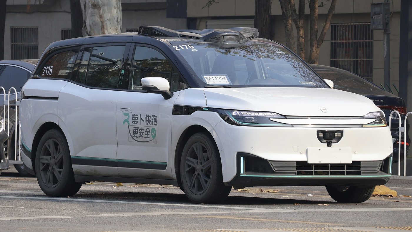 An Apollo Go RT6 robotaxi on Heping Avenue in Wuhan, China, in December 2025. File photo.