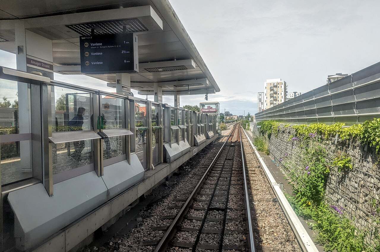 Amager Strand station on the Copenhagen Metro.